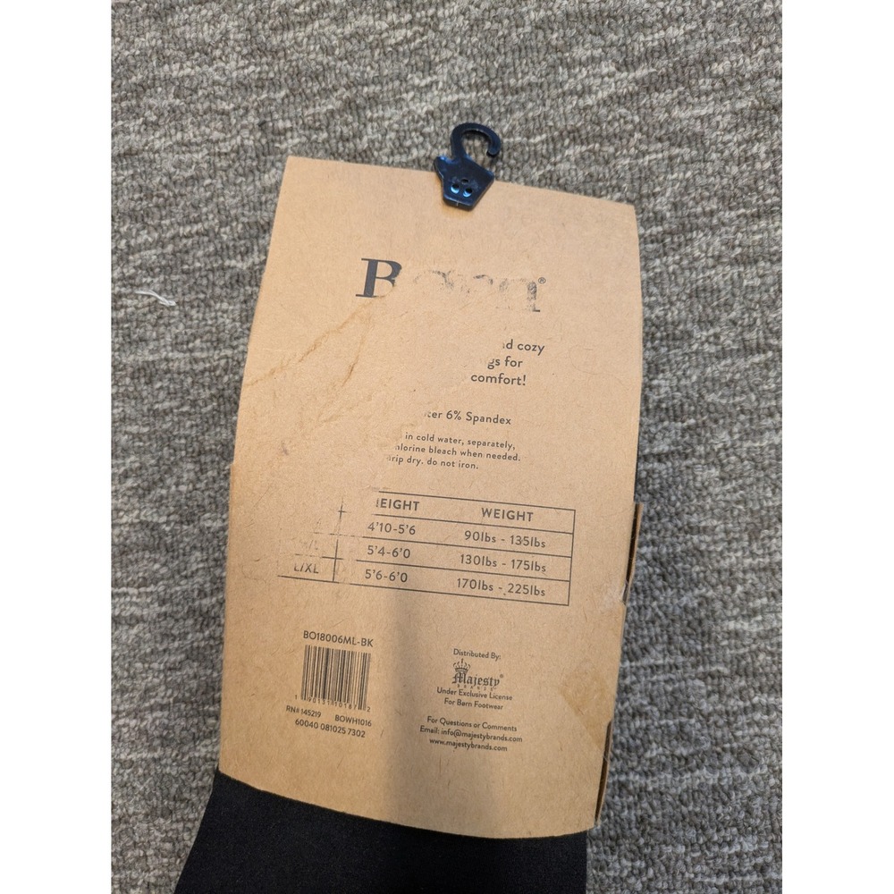 Born Women's Size M/L Velvet Lined Leggings‎ Black Super Soft Thermal NEW - Picture 4 of 6